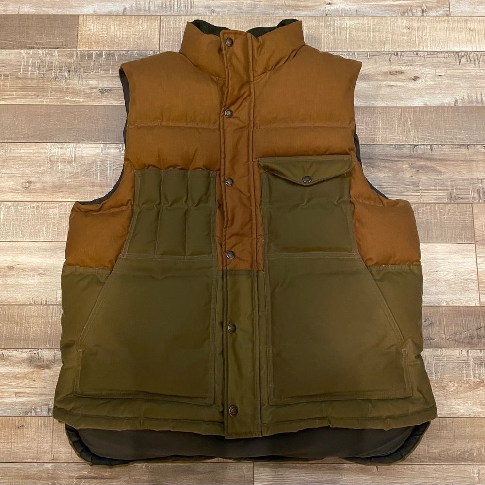 Filson Down Cruiser Vest, Dark Tan, size L